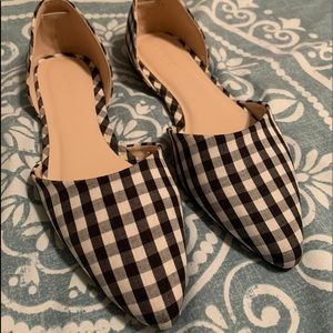 ❗️SOLD❗️F21 Gingham Flats